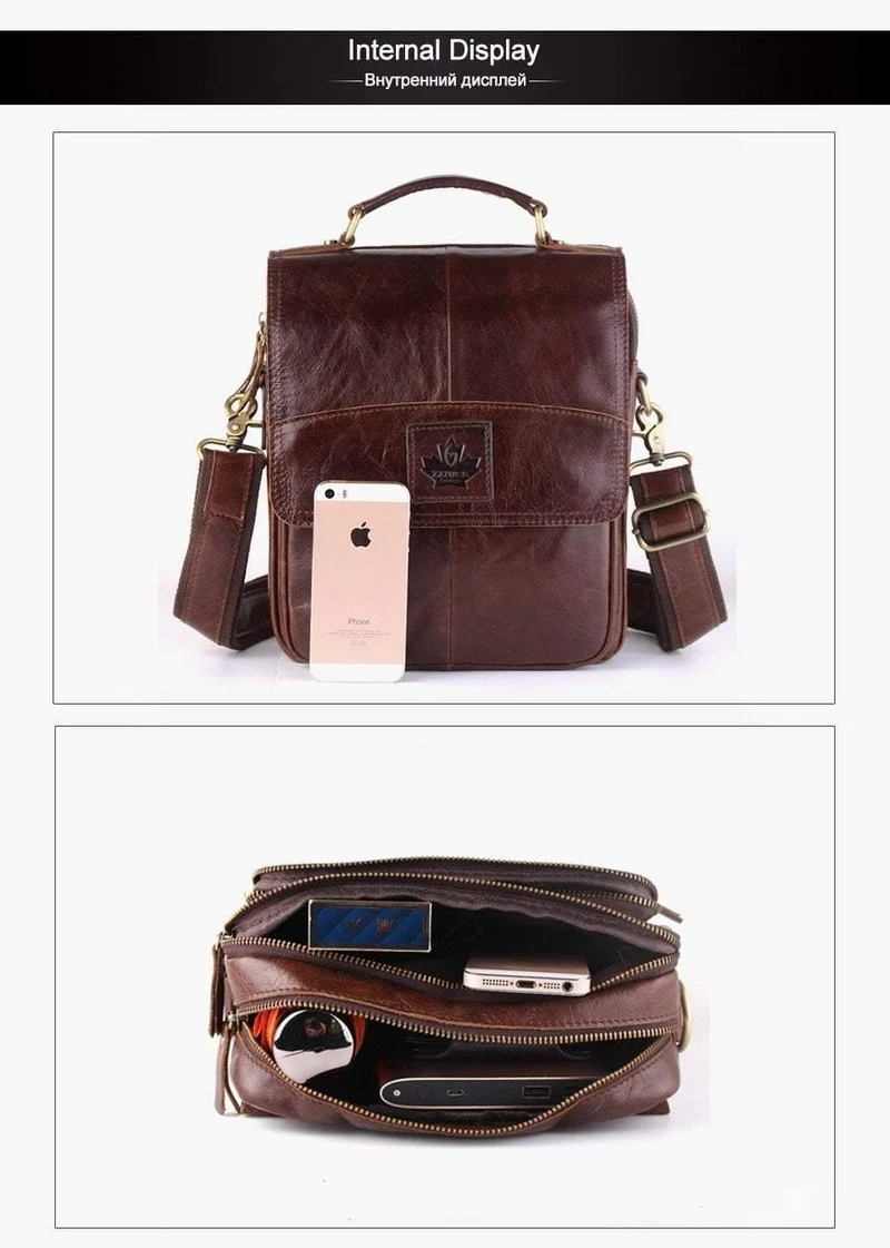 Leder Umhängetaschen Mode Männer Messenger Taschen männer Schulter Tasche Zipper männer Leder Tasche Handtasche Aktentasche