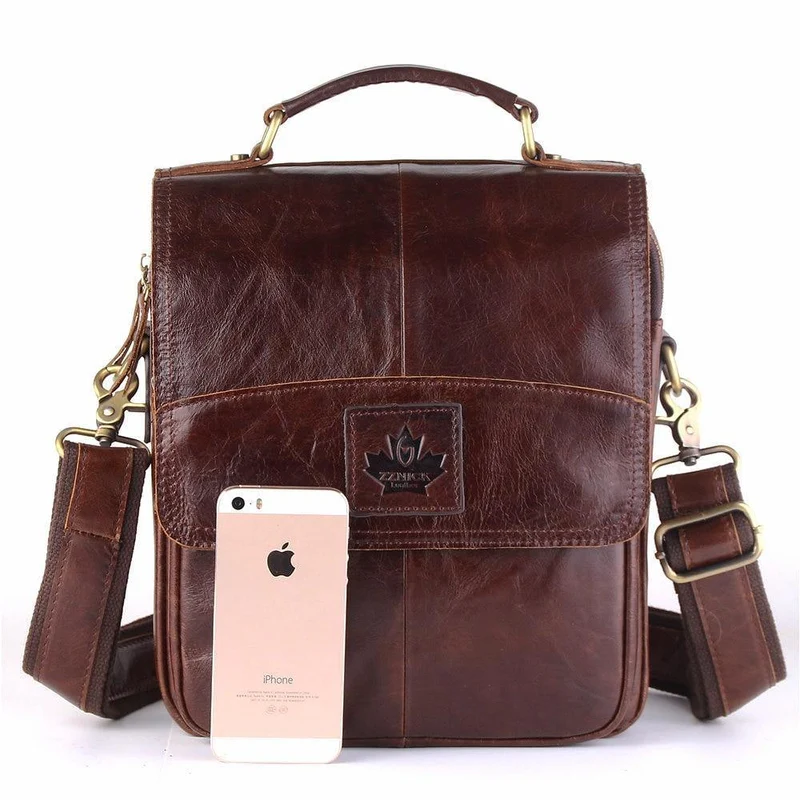 Leder Umhängetaschen Mode Männer Messenger Taschen männer Schulter Tasche Zipper männer Leder Tasche Handtasche Aktentasche