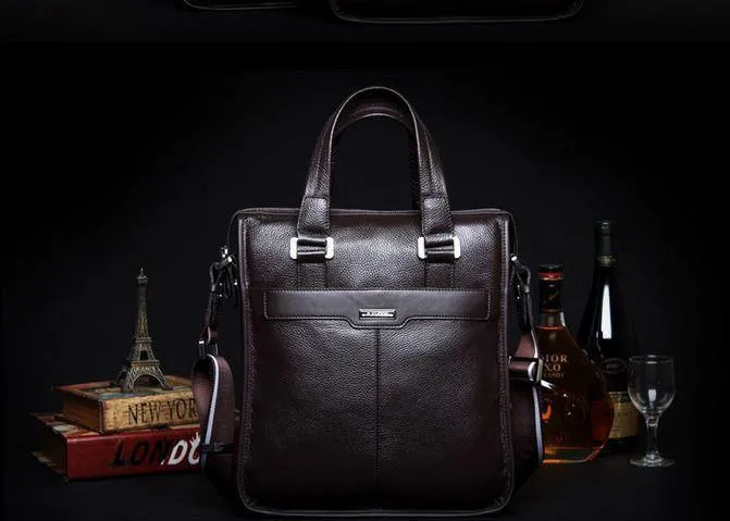 Neu Marke männer tasche aus echtem leder handtasche Perfekte Qualität Natürliche rindsleder