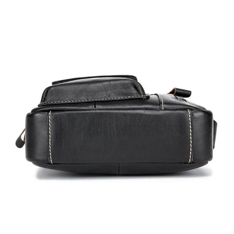 Männer Echtes Leder Messenger Umhängetasche Casual Mode Männlichen Sling Tasche Business Handtasche Schulter Berühmte Marke