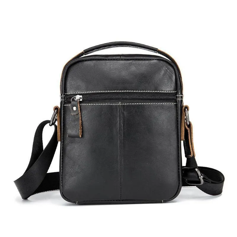 Männer Echtes Leder Messenger Umhängetasche Casual Mode Männlichen Sling Tasche Business Handtasche Schulter Berühmte Marke