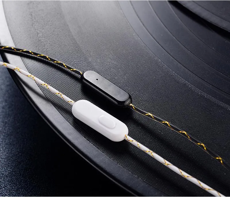CAFELE 4D Professioneller In-Ear-Kopfhörer mit Kabel für Enthusiasten, Dual Dynamic Metal Heavy Bass, High-Fidelity-Klangqualität, Musik-Kopfhörer