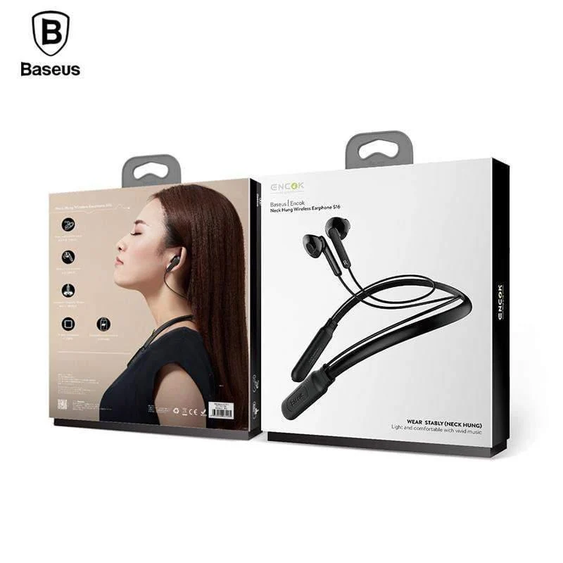 BASEUS S16 Professioneller In-Ear-Bluetooth-Kopfhörer, High-Fidelity-Klangqualität, Metall, schwerer Bass, Musik, kabelloser Kopfhörer für Telefon