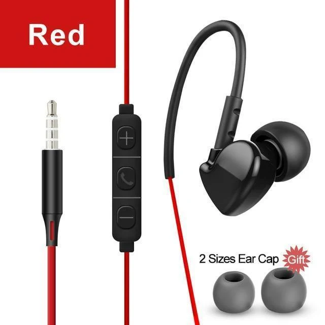 Cafele 3.5 mm In-Ear-Sport-Ohrhörer mit Super-Bass, Hifi-Lauf-Ohrhörer, Stereo-Ohrhörer mit für iPhone 5s 6s plus Samsung xiaomi MP3