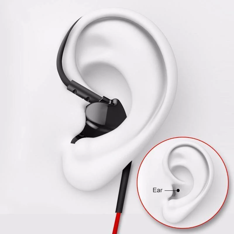 Cafele 3.5 mm In-Ear-Sport-Ohrhörer mit Super-Bass, Hifi-Lauf-Ohrhörer, Stereo-Ohrhörer mit für iPhone 5s 6s plus Samsung xiaomi MP3