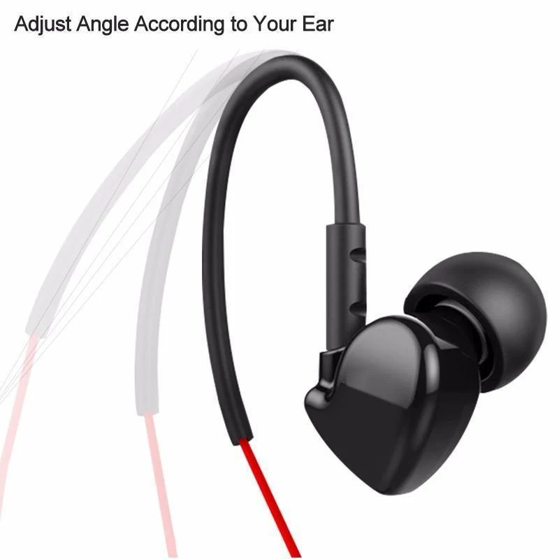 Cafele 3.5 mm In-Ear-Sport-Ohrhörer mit Super-Bass, Hifi-Lauf-Ohrhörer, Stereo-Ohrhörer mit für iPhone 5s 6s plus Samsung xiaomi MP3