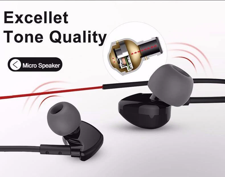 Cafele 3.5 mm In-Ear-Sport-Ohrhörer mit Super-Bass, Hifi-Lauf-Ohrhörer, Stereo-Ohrhörer mit für iPhone 5s 6s plus Samsung xiaomi MP3
