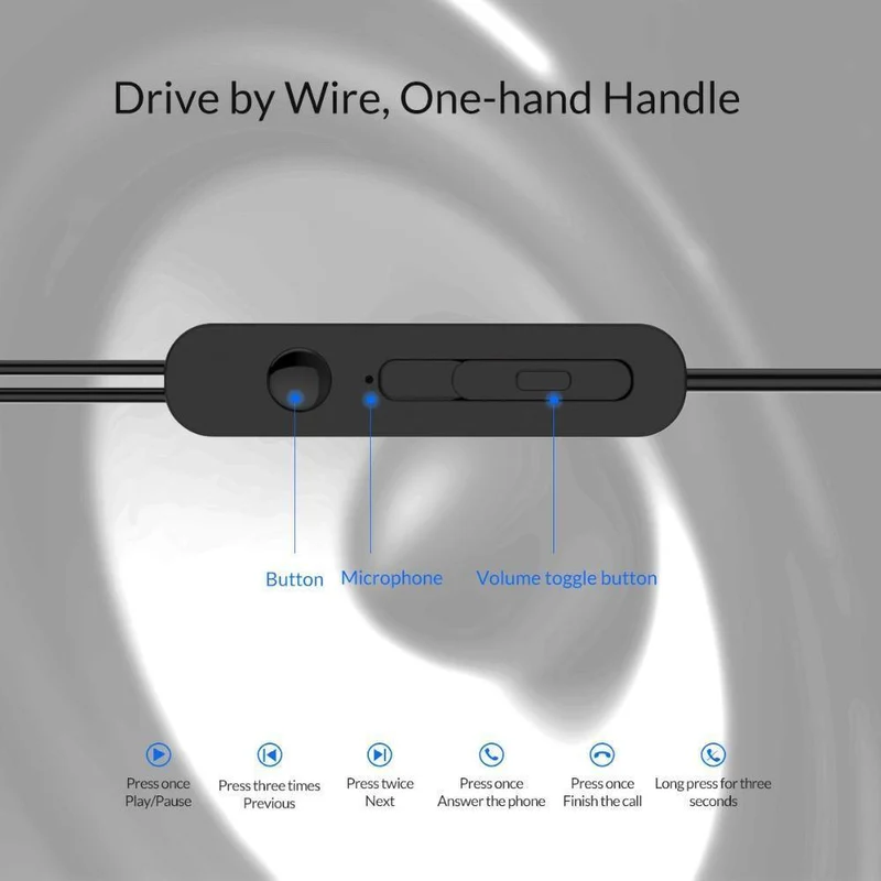 ORICO Original In-Ear-Kopfhörer Geräuschisolierung Metall HiFi-Kopfhörer Sport-Headset mit Mikrofon für Mobiltelefone Universal für MP4