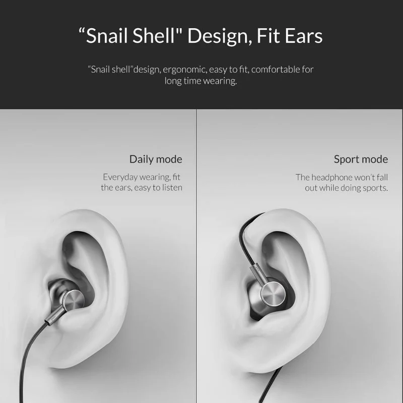 ORICO Original In-Ear-Kopfhörer Geräuschisolierung Metall HiFi-Kopfhörer Sport-Headset mit Mikrofon für Mobiltelefone Universal für MP4