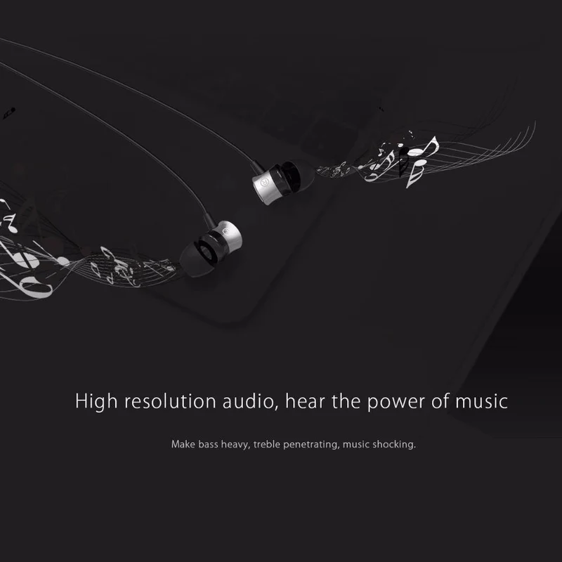 ORICO In-Ear-Kopfhörer für Telefon-Headset, Metall-Telefon-Ohrhörer mit Mikrofon-Ohrhörern, Schwarz