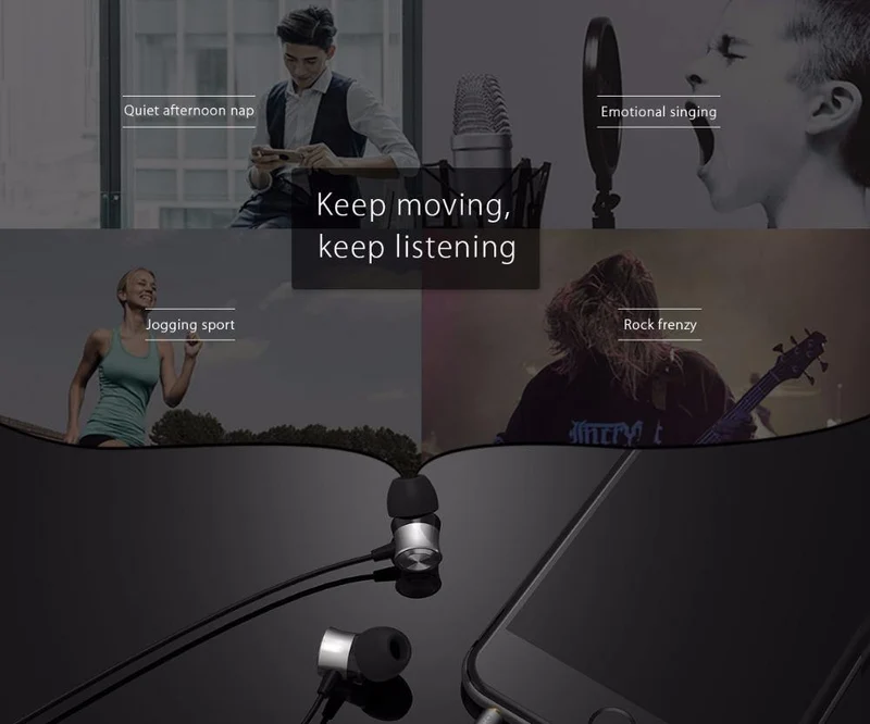 ORICO In-Ear-Kopfhörer für Telefon-Headset, Metall-Telefon-Ohrhörer mit Mikrofon-Ohrhörern, Schwarz