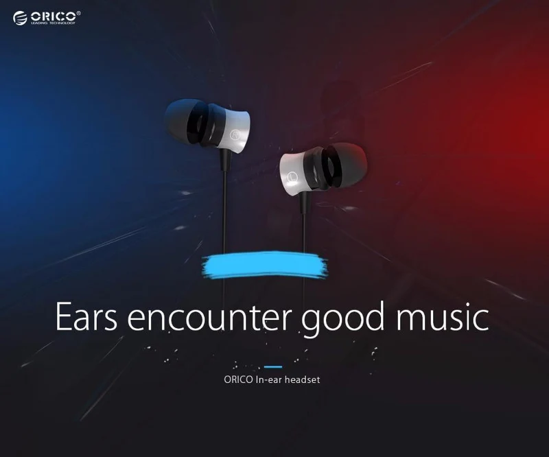ORICO In-Ear-Kopfhörer für Telefon-Headset, Metall-Telefon-Ohrhörer mit Mikrofon-Ohrhörern, Schwarz