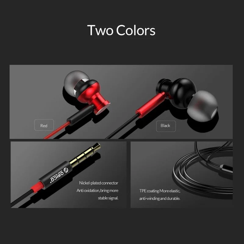 ORICO In-Ear-Kopfhörer Bass Sound Sport Kopfhörer Musik Ohrhörer Stereo Gaming Kopfhörer für Telefon Xiaomi mit Mikrofon