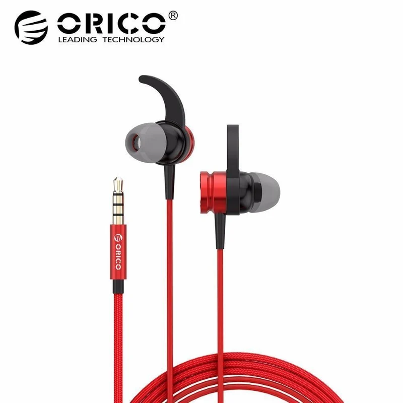 ORICO Woven Kopfhörer Musik Ohrhörer Stereo Gaming Kopfhörer für Telefon Xiaomi mit Mikrofon für iPhone 5s iPhone 6 7P Computer