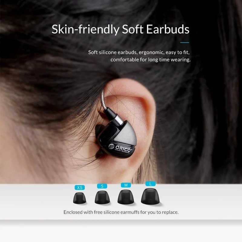 ORICO In-Ear Sport Kopfhörer Musik Stereo Gaming Kopfhörer für Telefon Xiaomi mit Mikrofon für iPhone 5s iPhone 6 Samsung MP3