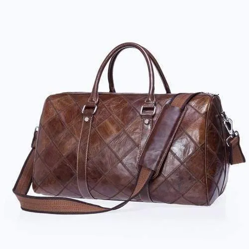 Männer Reisetasche für Gepäck Männer Echtes Leder Reisetasche Koffer Handgepäck Taschen Big Weekend Bags Travel 8883