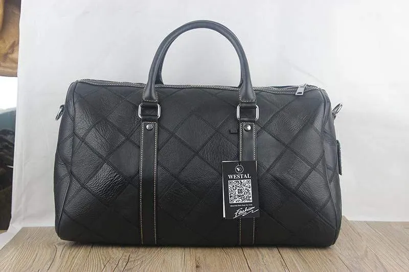 Männer Reisetasche für Gepäck Männer Echtes Leder Reisetasche Koffer Handgepäck Taschen Big Weekend Bags Travel 8883