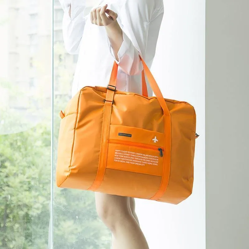 Wasserdichte Reisetasche Große Kapazität reise duffle Frauen Nylon Falttasche Unisex Männer Gepäck Reise Handtaschen Großhandel