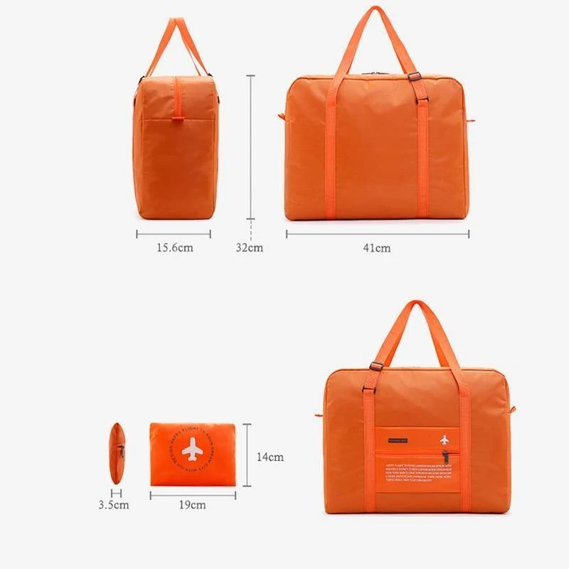 Wasserdichte Reisetasche Große Kapazität reise duffle Frauen Nylon Falttasche Unisex Männer Gepäck Reise Handtaschen Großhandel