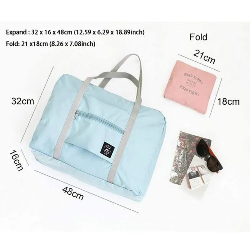 Große kapazität nylon unisex reisetaschen faltbare koffer gepäcktaschen reisepaket flugzeug verpackung handtasche