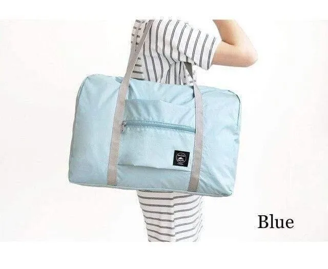Große kapazität nylon unisex reisetaschen faltbare koffer gepäcktaschen reisepaket flugzeug verpackung handtasche