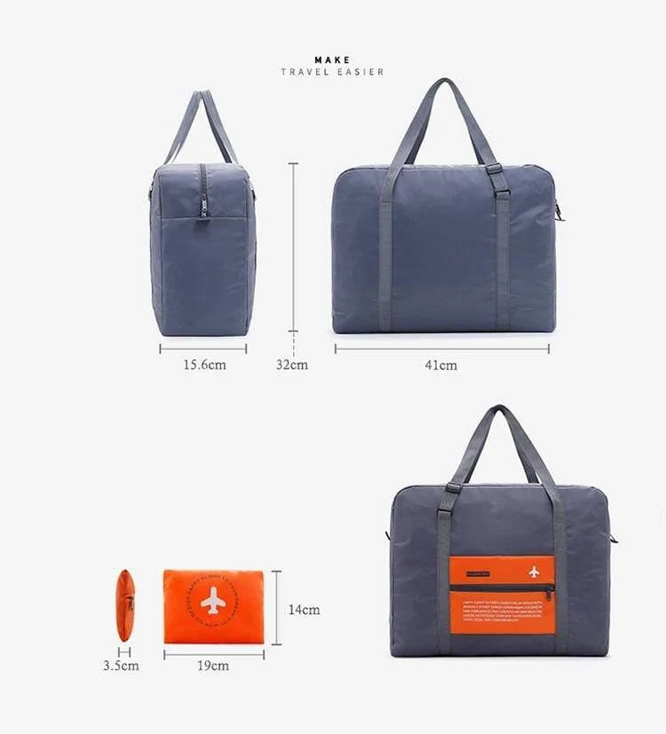 Art- und Weisereisebeutel-wasserdichte Reise-faltende Beutel-große Kapazitäts-Unisexgepäck-Verpackungs-Frauen-Nylonreise-Handtaschen Freies Verschiffen