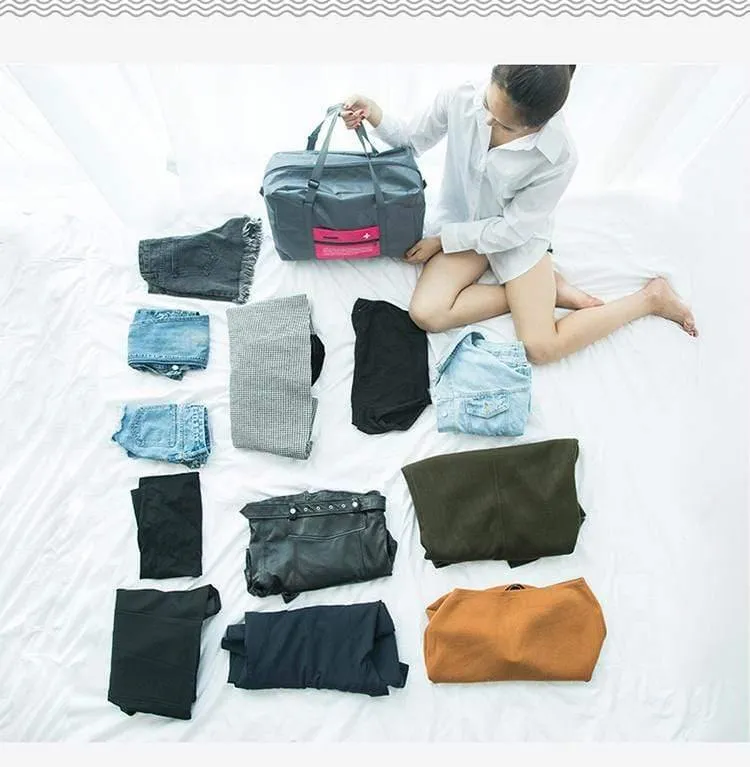 Art- und Weisereisebeutel-wasserdichte Reise-faltende Beutel-große Kapazitäts-Unisexgepäck-Verpackungs-Frauen-Nylonreise-Handtaschen Freies Verschiffen