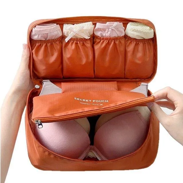 Unterwäsche-Tasche, Reisetasche zur Aufbewahrung von Make-up, tragbare Damentaschen, Gepäck-Organizer für Make-up, Kulturbeutel, Kulturbeutel