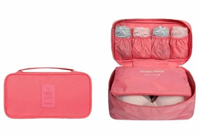 Unterwäsche-Tasche, Reisetasche zur Aufbewahrung von Make-up, tragbare Damentaschen, Gepäck-Organizer für Make-up, Kulturbeutel, Kulturbeutel