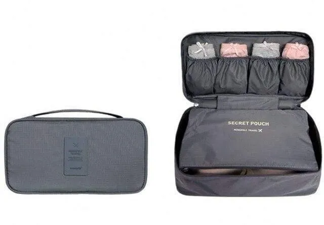 Unterwäsche-Tasche, Reisetasche zur Aufbewahrung von Make-up, tragbare Damentaschen, Gepäck-Organizer für Make-up, Kulturbeutel, Kulturbeutel