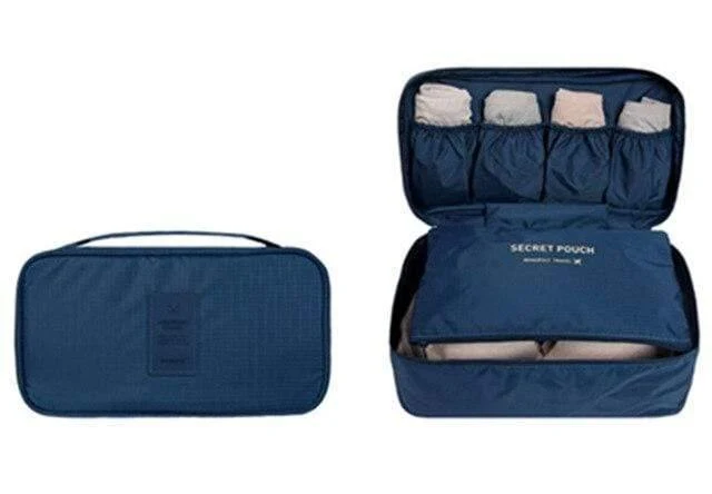 Unterwäsche-Tasche, Reisetasche zur Aufbewahrung von Make-up, tragbare Damentaschen, Gepäck-Organizer für Make-up, Kulturbeutel, Kulturbeutel