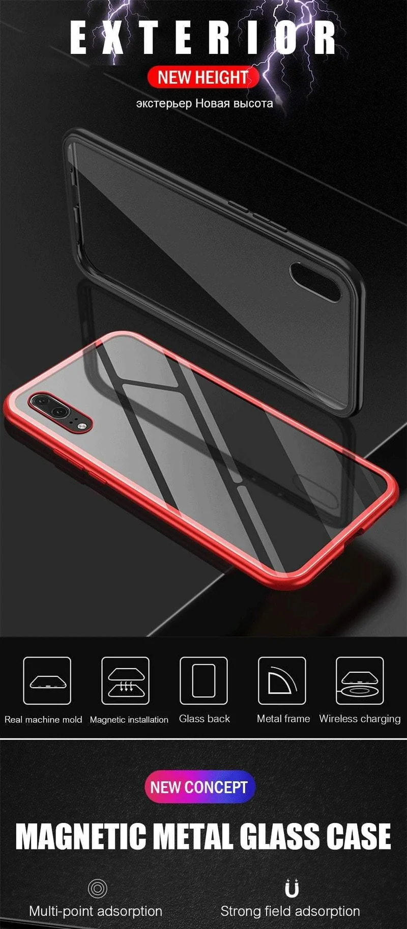ZNP Magnetic Adsorption Phone Case For Huawei P20 Mate 20 10 Lite Pro Huawei P10 Nova 3 3i 3e Metal Cover For Honor 8X Max Case