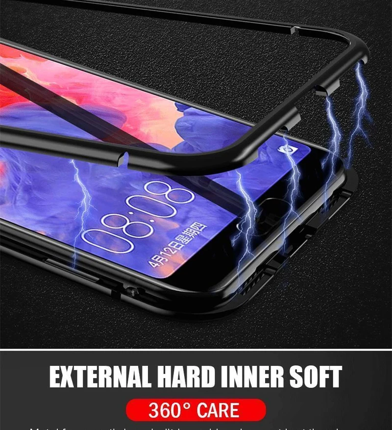 ZNP Magnetic Adsorption Phone Case For Huawei P20 Mate 20 10 Lite Pro Huawei P10 Nova 3 3i 3e Metal Cover For Honor 8X Max Case