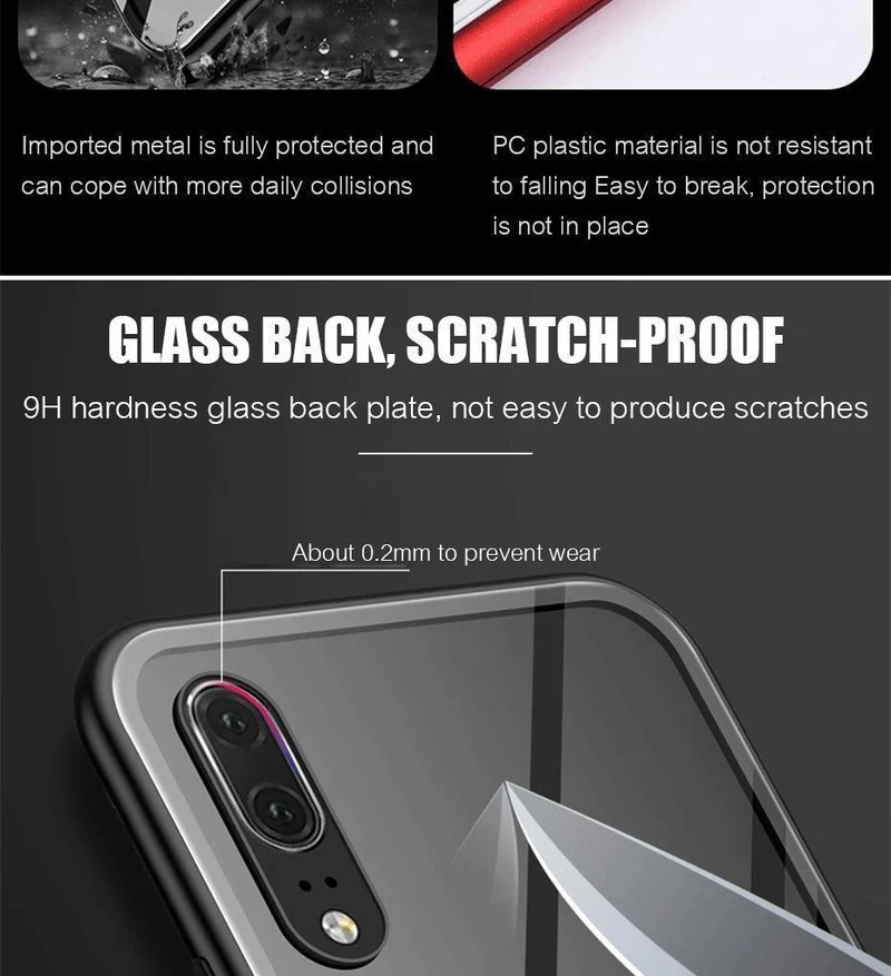 ZNP Magnetic Adsorption Phone Case For Huawei P20 Mate 20 10 Lite Pro Huawei P10 Nova 3 3i 3e Metal Cover For Honor 8X Max Case