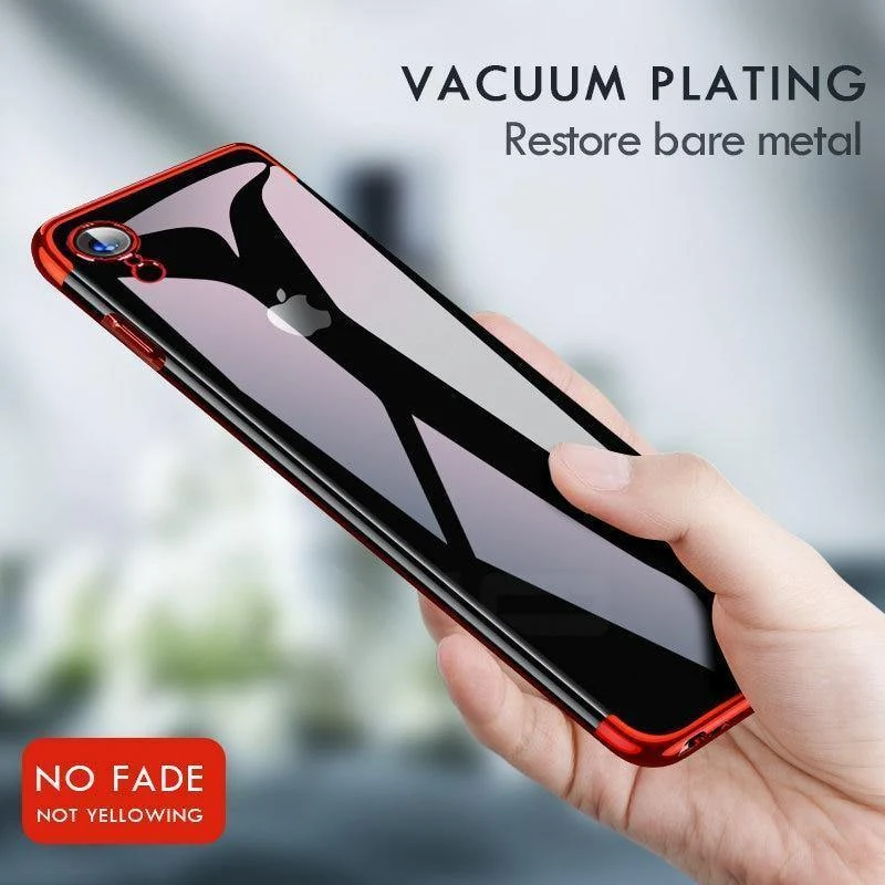 ZNP Luxury Slim Silicone Cover Case For iPhone X XS Max XR Cases Soft TPU Plating Phone Case For iPhone X XR XS Max Case Shell