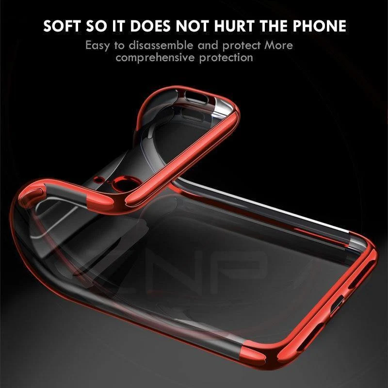 ZNP Luxury Slim Silicone Cover Case For iPhone X XS Max XR Cases Soft TPU Plating Phone Case For iPhone X XR XS Max Case Shell