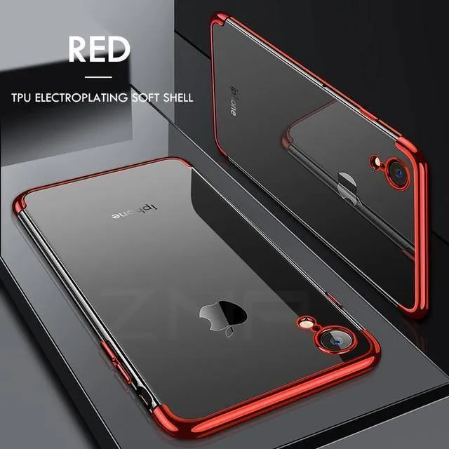 ZNP Luxury Slim Silicone Cover Case For iPhone X XS Max XR Cases Soft TPU Plating Phone Case For iPhone X XR XS Max Case Shell