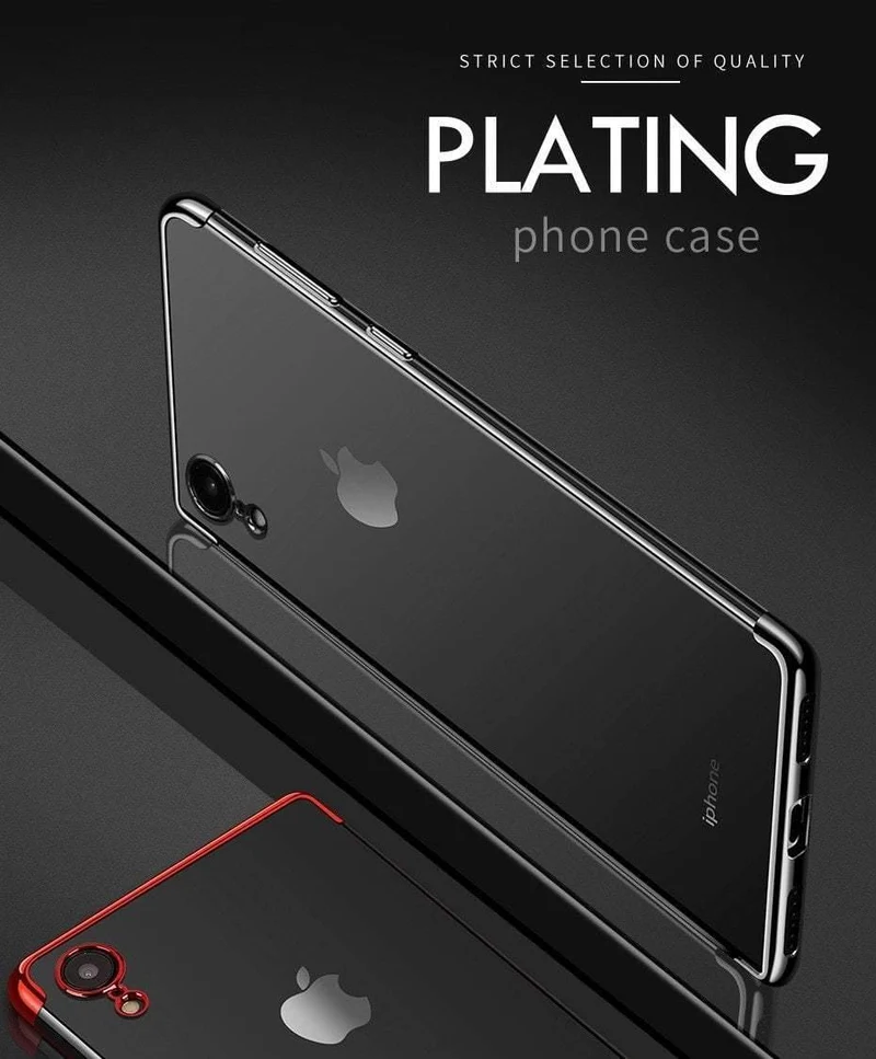 ZNP Luxury Slim Silicone Cover Case For iPhone X XS Max XR Cases Soft TPU Plating Phone Case For iPhone X XR XS Max Case Shell