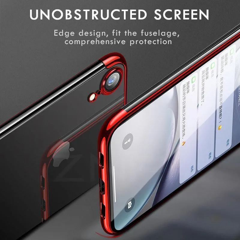 ZNP Luxury Slim Silicone Cover Case For iPhone X XS Max XR Cases Soft TPU Plating Phone Case For iPhone X XR XS Max Case Shell