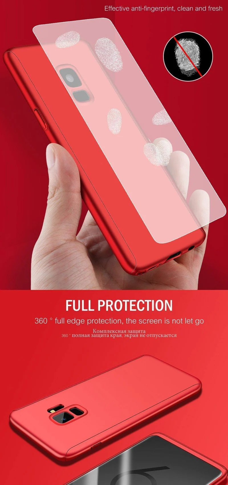 ZNP Luxury 360 Full Protection Cover Cases For Samsung Galaxy S9 S8 Plus Note 9 8 S7 Edge Phone Case For Samsung S7 S8 S9 Case