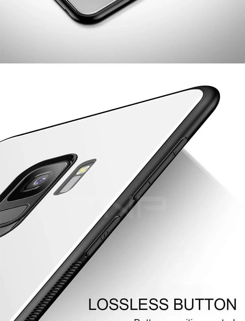 ZNP Luxury Tempered Glass Phone Case For Samsung Galaxy S9 S8 Plus Back Glass Cover Cases For Samsung S9 S8 Note 8 Case Shell