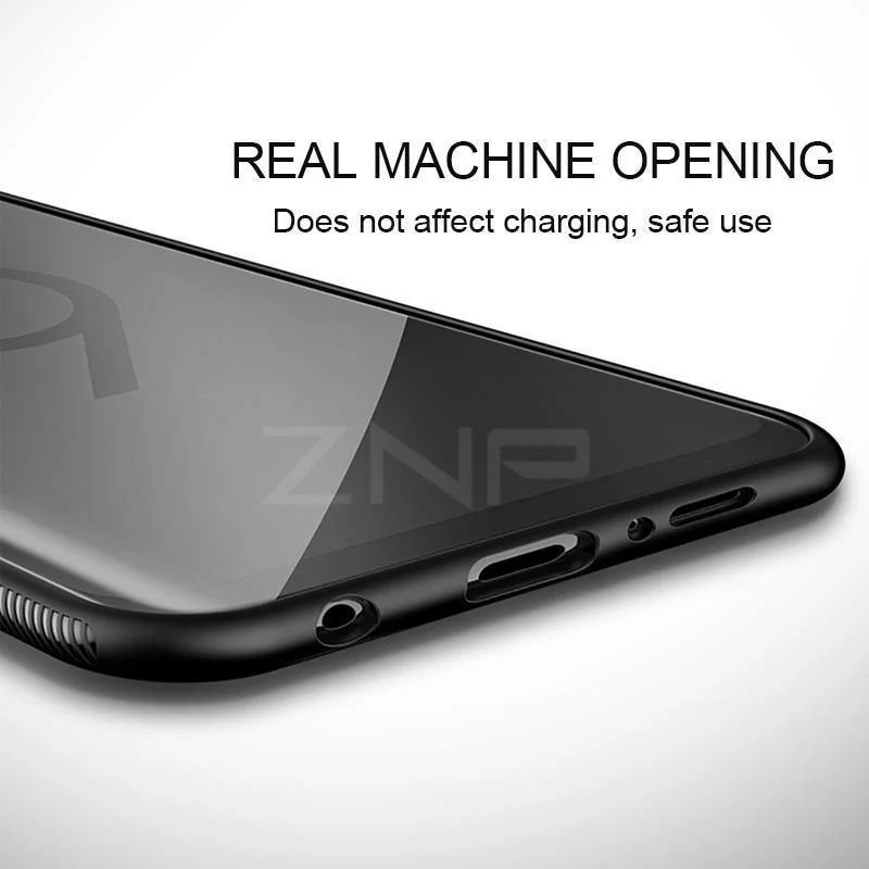 ZNP Luxury Tempered Glass Phone Case For Samsung Galaxy S9 S8 Plus Back Glass Cover Cases For Samsung S9 S8 Note 8 Case Shell