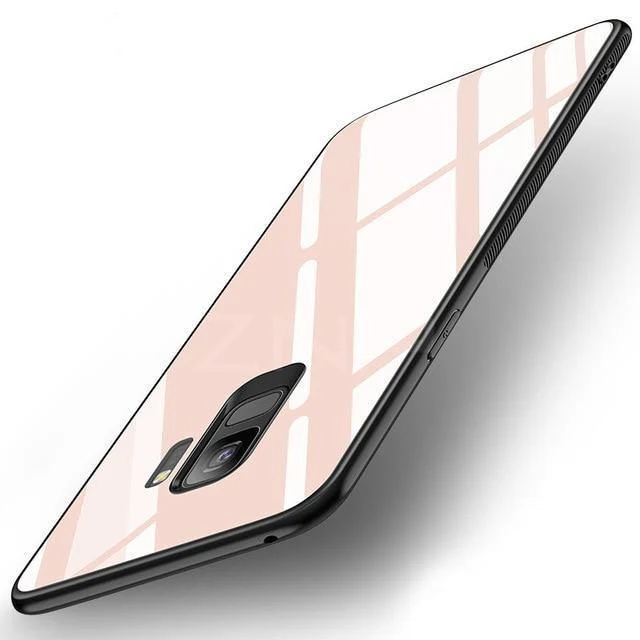 ZNP Luxury Tempered Glass Phone Case For Samsung Galaxy S9 S8 Plus Back Glass Cover Cases For Samsung S9 S8 Note 8 Case Shell