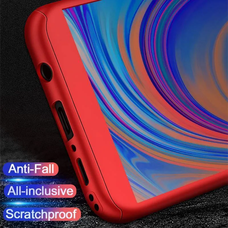 ZNP 360 Full Cover Case For Samsung Galaxy A3 A5 A7 J5 J7 Protective Phone Case For Samsung A6 A8 Plus 2018 Cases With Glass