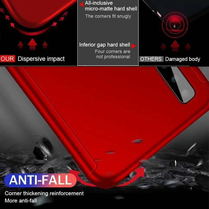 ZNP 360 Full Cover Case For Samsung Galaxy A3 A5 A7 J5 J7 Protective Phone Case For Samsung A6 A8 Plus 2018 Cases With Glass