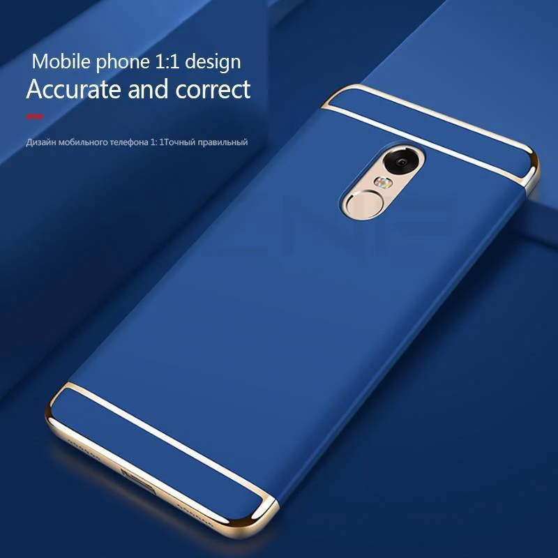 ZNP Luxury Hard PC Plating Case For Xiaomi Redmi Note 4 4X Full Cover Cases For Xiaomi Redmi 4X Redmi Note 4 4X Phone Case Shell