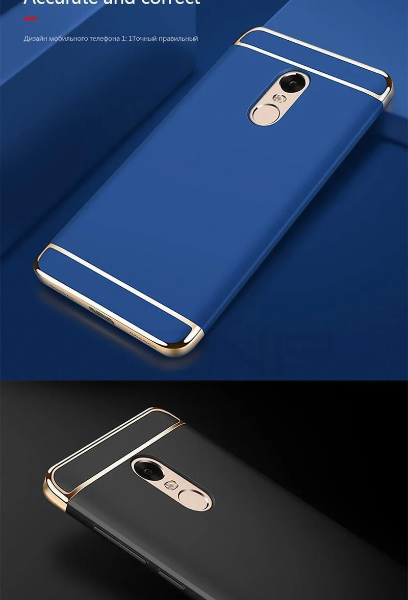 ZNP Luxury Hard PC Plating Case For Xiaomi Redmi Note 4 4X Full Cover Cases For Xiaomi Redmi 4X Redmi Note 4 4X Phone Case Shell