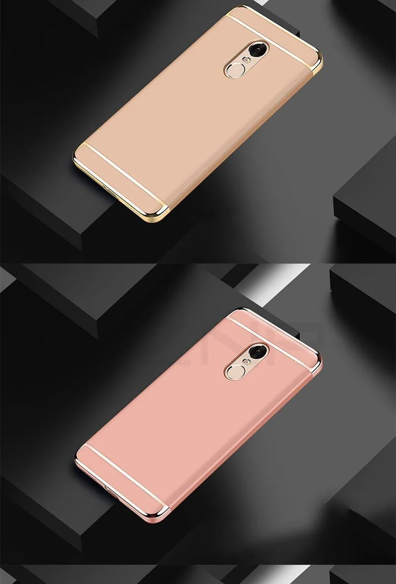 ZNP Luxury Hard PC Plating Case For Xiaomi Redmi Note 4 4X Full Cover Cases For Xiaomi Redmi 4X Redmi Note 4 4X Phone Case Shell
