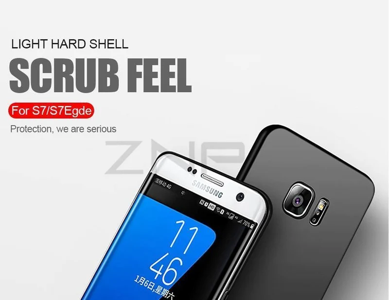ZNP Slim Hard Phone Case For Samsung Galaxy S8 S9 Plus Note 8 Luxury Ultra Thin Cover Cases For Samsung S7 Edge S6 Edge S8 Case