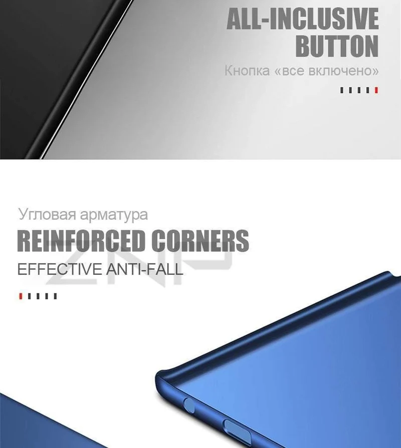 ZNP Slim Hard Phone Case For Samsung Galaxy S8 S9 Plus Note 8 Luxury Ultra Thin Cover Cases For Samsung S7 Edge S6 Edge S8 Case